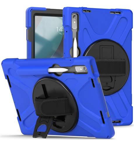 Funda Azul De Silicona + Pc Para Tableta Lenovo Tab P11 Pro