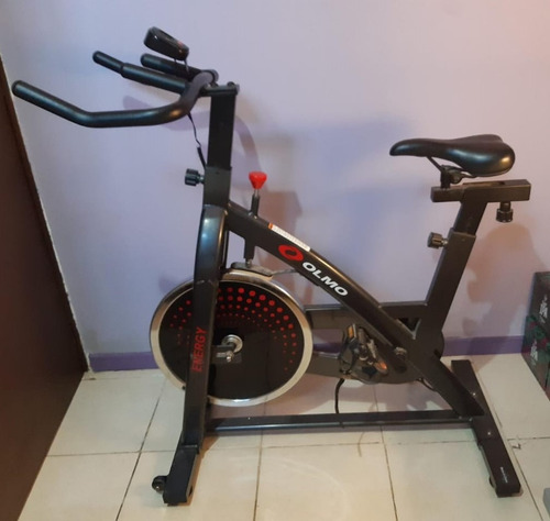 Bicicleta Fija Fit Olmo Gimnasio Gym Color Negro