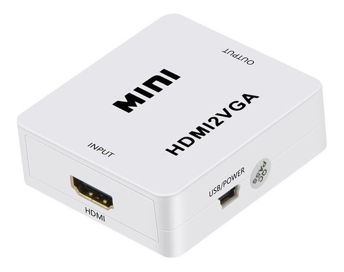 Adaptador Hdmi A Vga Conversor Hdmi 1080p Con Sonido A Vga