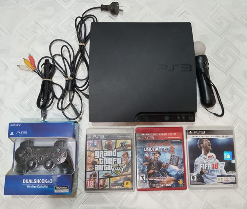 Ps3+joystick+move+4 Juegos (usado)