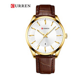 Reloj Elegante De Cuero De Lujo Para Hombre Curren 8365