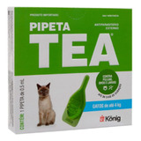Antipulgas Pipeta Tea Gatos Até 4kg Konig