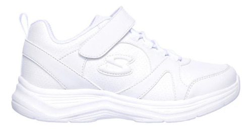 Tenis Skechers Blanco Niña 81445l/wht School Struts Original