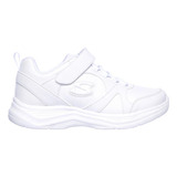 Tenis Skechers Blanco Niña 81445l/wht School Struts Original