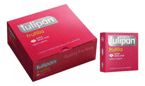 Preservativos Tulipán Sabor Frutilla X 36 Variantes. Discret