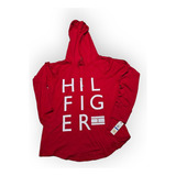 Sudadera Tommy Hilfiger Extra Grande De Mujer Color Rojo