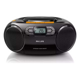 Reproductor Philips Usb, Fm, Mp3, Casete, Negro, 1pcs