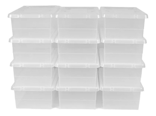 10 Cajas Organizadoras Multiuso Ideal Zapatos 38x28x12.5