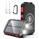 Fwnyha Solar Power Bank 36800mah Portable Charger 12v/9v/5v