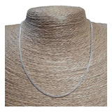 Cadena Collar Mujer Plata 925 Groumet 50cm 0.4 Hilo