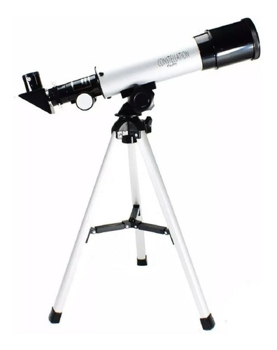 Telescopio Refrator Constellation F36050 Aproximação Até 90x Cor Prateado