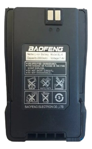 Bateria Original Baofeng Uv-6 Profissional Dual Band