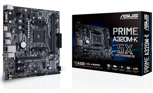 Tarjeta Madre Asus A320m-k Amd A320 Ryzen Am4