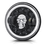 Nuevos Faros Led Skull De 7 Pulgadas Para Wrangler Off-road