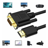 Cable Convertidor 1080p Compatible Hdmi Macho A Vga Ma