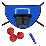 Kit De Canasta De Baloncesto Para Trampolín Con Bomba Y Bols