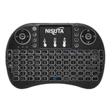 Mini Teclado Y Pad Mouse Wireless Nisuta Smart Tv Ns-wiktv76