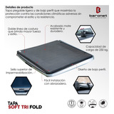 Tapa Cubre Batea Soft 3 Fold Toyota Tacoma Doble Cab 16-22+