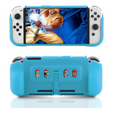 Switch Oled Cover Blue, Funda Protectora Para Switch Oled Co