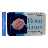 Jabón Rosa Venus Blanco Caja C/80 Piezas De 25 Gr C/u