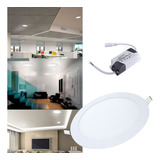 Net Mix Painel Plafon Led Redondo Embutir 25w 24w Bivolt -057 Cor Branco 110v/220v