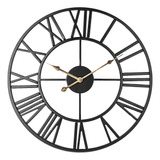 Reloj De Pared Metálico Para Hogar Oficina Restaurante 60cm