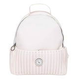 Mochila Easy Lança Perfume Plissada Branco Feminino 5 Litros