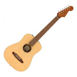 Guitarra Fender Acustica Redondo Mini C/funda Natural 3/4