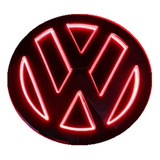 Logo Led Volkswagen 5d Rojo Vw