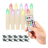 Xyseamf 10 Velas Coloridas Para Arbol De Navidad, Velas Mult