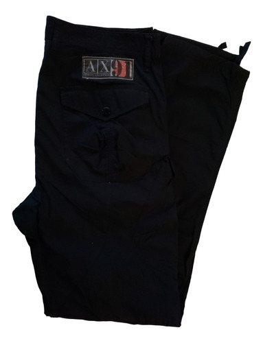 Armani Exchange Pantalon Negro Hombre Talle W30 