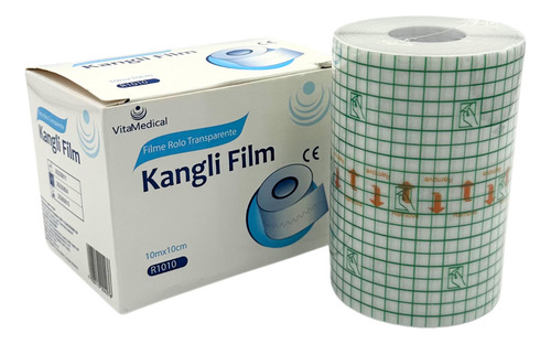 Curativo Filme Transparente Rolo Kangli Film 10mx10cm R1010