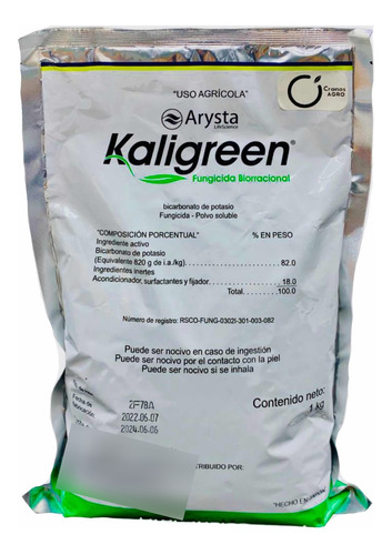 Kaligreen Fungicida Cenicilla Omri 1 Kg