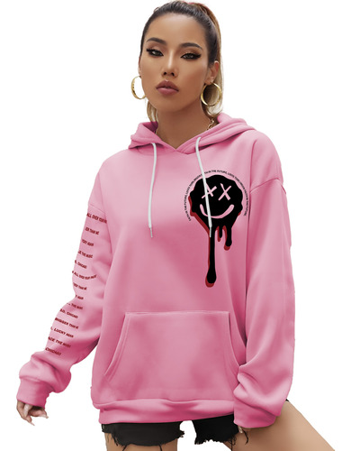 Buzo Canguro Frizado Mujer Barbie Drew Stussy Tik Tok 