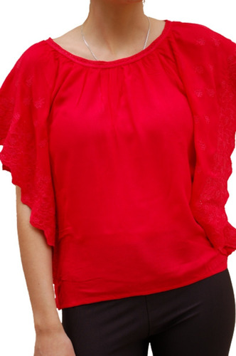 Blusa De Mujer Bordad Tall M Import Motivi  Simil Rapsodia