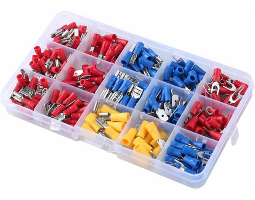 Kit Terminales Conectores Eléctricos Surtido 120pcs