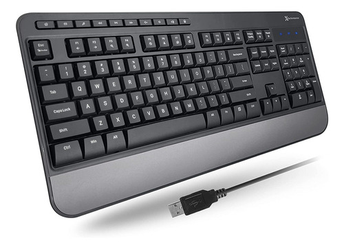 Teclado X9 Performa, Con Cable Usb/negro/soporte De Muneca