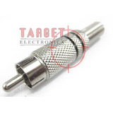 Conector Rca Macho Mono Metal X10unidades