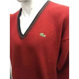 Sweater De Lana Chemise Lacoste Retro Vintage Talle 5 Ar