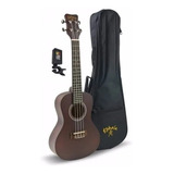 Ukulele Concierto Kohala Kpp-c Pack Con Afinador Y Funda