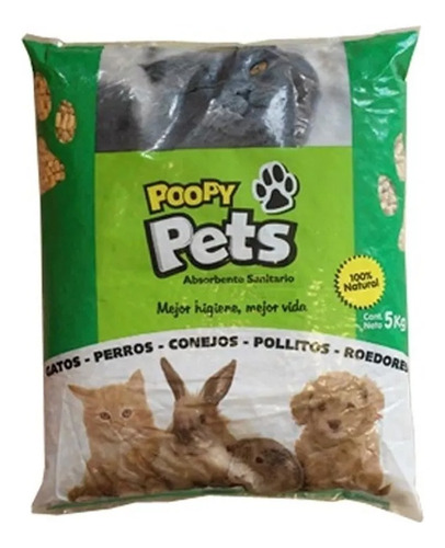 Set De 5 Bolsas Poopy Pets Absorbente Sanitario Premium
