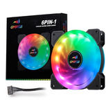 Fan Cooler Led 120mm Ventoinha 120x120 Gabinete Cpu Rainbow