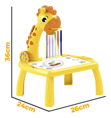 Mesa Lousa Projetora De Desenhos Infantil Castela Brasil