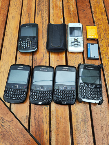 Lote X 6 Celulares Blackberry Y Samsumg A Revisar/repuestos