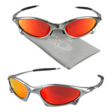 Oculos Sol Lupa Mandrake Proteção Uv Metal Lente Laranja