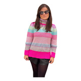 Tricô Feminino Colorido Inverno Blogueira  Papilloo