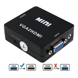 Convertidor De Vga A Hdmi 1080p, Adaptador Hdmi, Audio