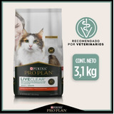 Proplan Live Clear Reductor De Caspa/alérgenos Salmon 3.1kg