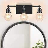 Ketom 3-light Bathroom Vanity Light Fixtures, Industrial Wal