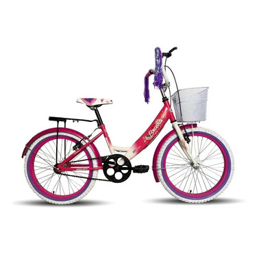 Bicicleta Infantil Equipada Bravia Rodada 20 Para Niña Color Fucsia | Envío gratis